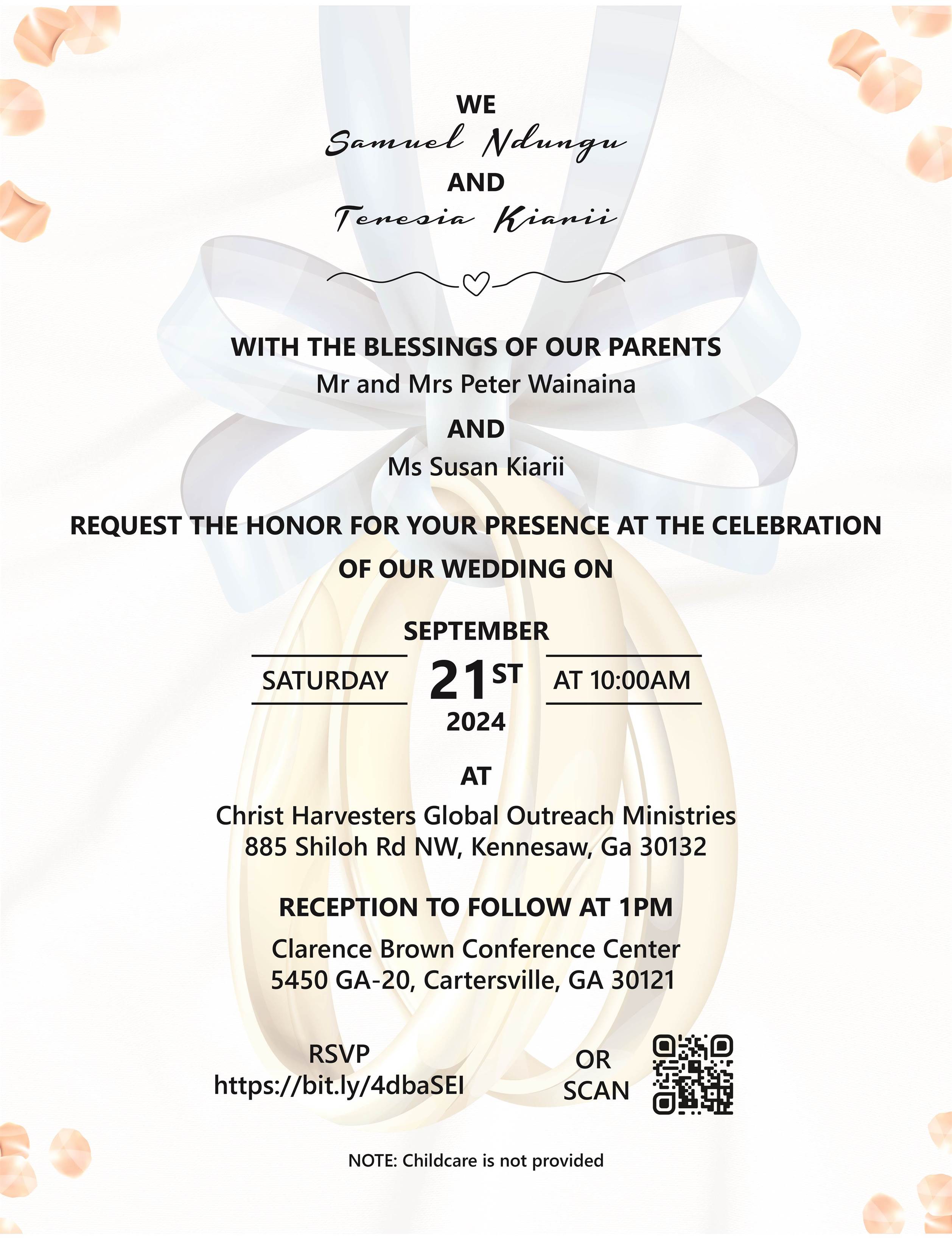 Samuel & Teresia Wedding Invite